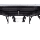 A view of the underside of an overpass.